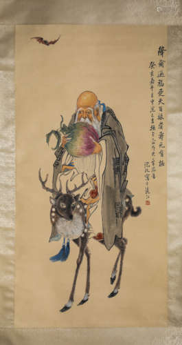 A Chinese Scroll Painting by Shen Mei