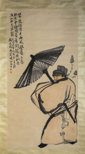 A Chinese Scroll Painting by Li Fang Ying