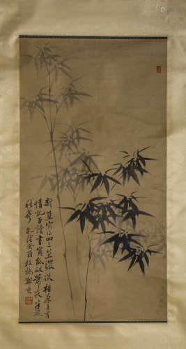 A Chinese Scroll Painting by Zheng Ban Qiao