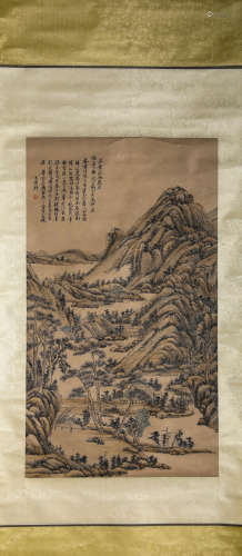A Chinese Scroll Painting by Wang Yuan Qi