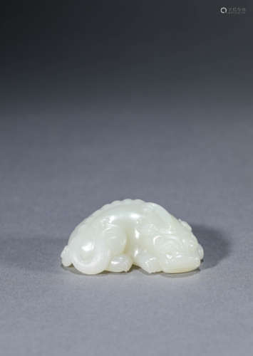 A Chinese Jade Beast Ornament