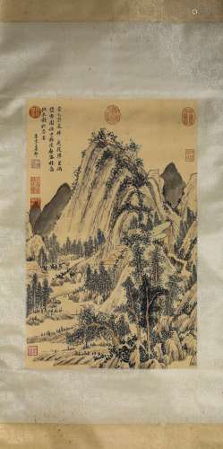 A Chinese Scroll Painting by Wang Yuan Qi