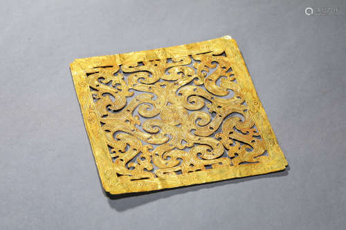 A Chinese Gold Ornament
