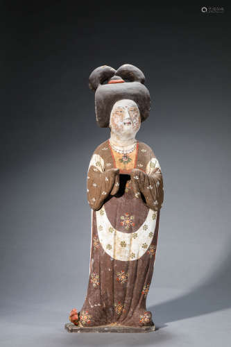 A Chinese Ceramics Lady Figure