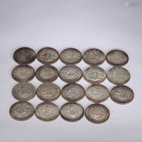 A GROUP OF CHINESE SILVER DOLLARS,  REPUBLIC OF CHINA