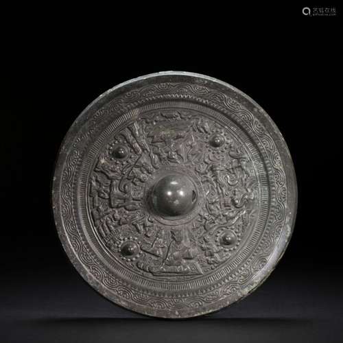 CHINESE BRONZE MIRROR, HAN DYNASTY