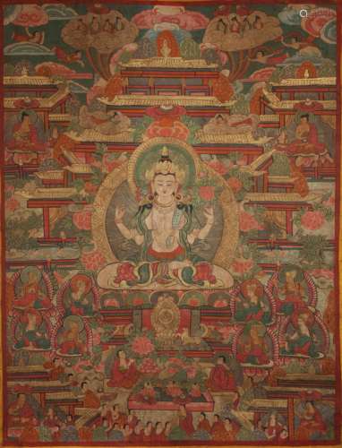 THANGKA, XIZANG, QING DYNASTY