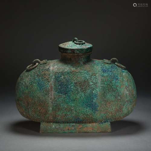 CHINESE BRONZE POT, HAN DYNASTY