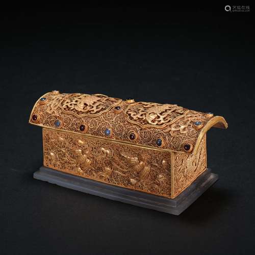 CHINESE AGATE GOLD SHERRI HAN, LIAO DYNASTY