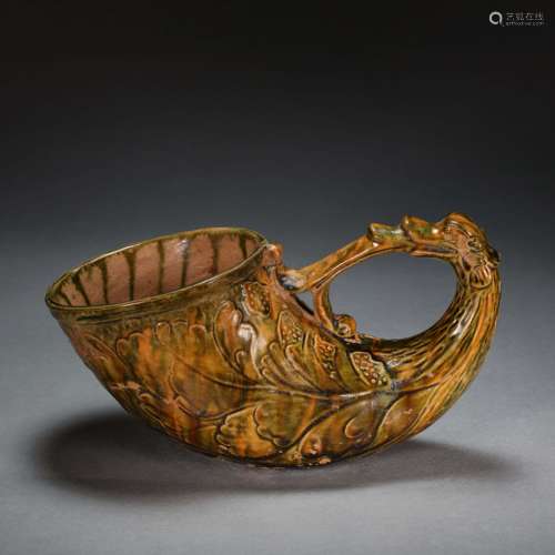 CHINESE TRI-COLORED DUCK CUP, TANG DYNASTY