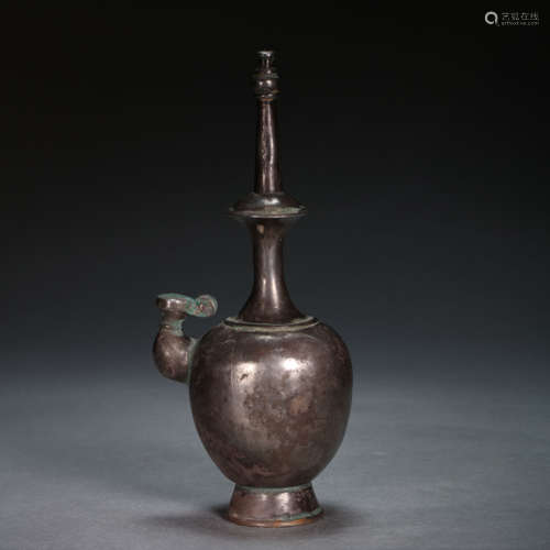 CHINESE PURE SILVER BOTTLE, LIAO DYNASTY