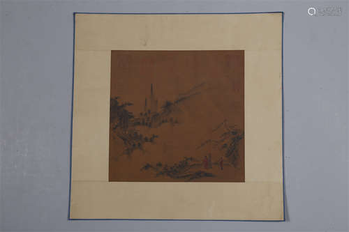 A Landscape Painting on Silk.