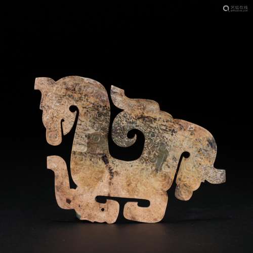 CHINESE HETIAN JADE PEI, WARRING STATES PERIOD