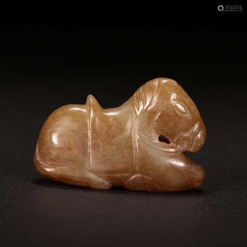 CHINA HETIAN JADE HORSE, SONG DYNASTY