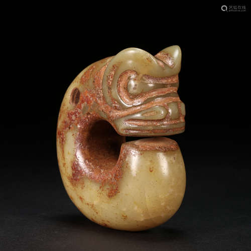 CHINESE JADE PIG DRAGON, HONGSHAN CULTURE