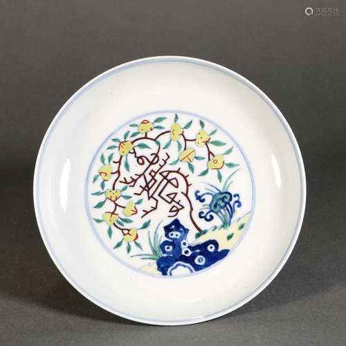 Doucai Porcelain Dish, China