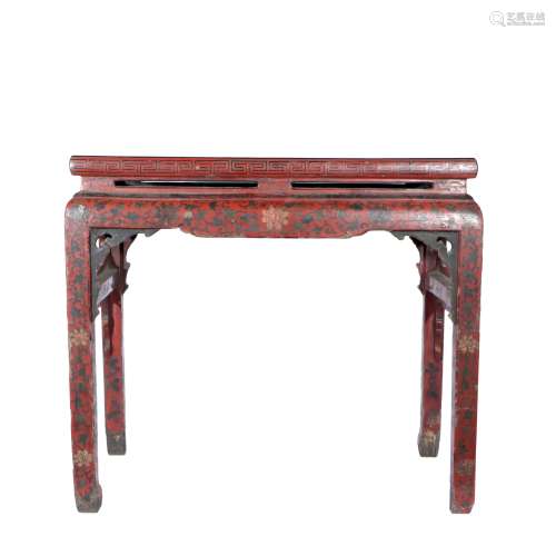 Lacquer Wooden Carving Desk, China