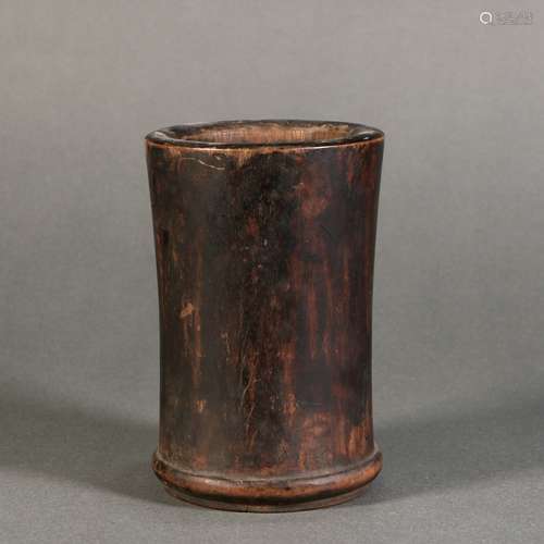 Wooden Carving Brush Pot, China