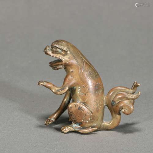 Bronze Beast Ornament, China