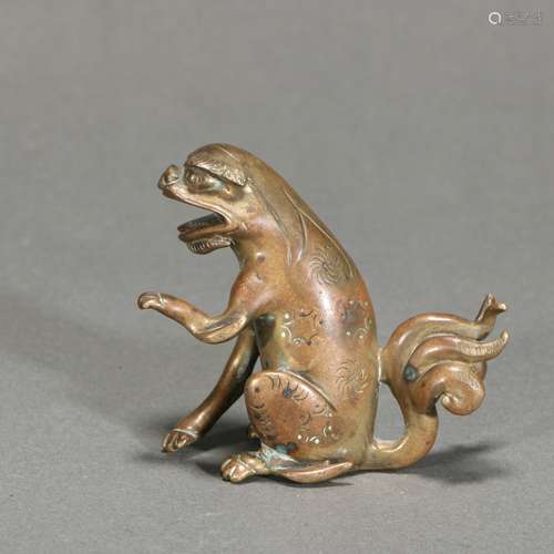 Bronze Beast Ornament, China