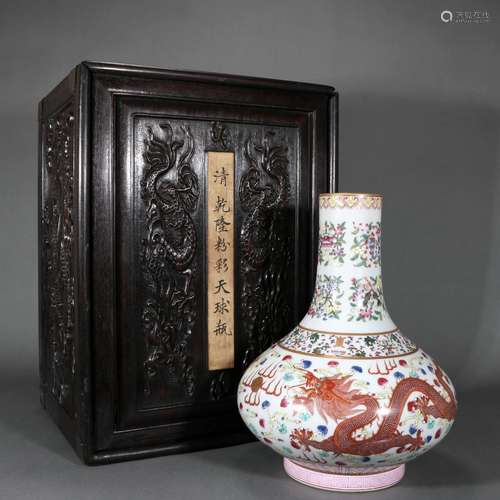 Qing Dynasty Qianlong Period Famille Rose Porcelain Fanhong ...