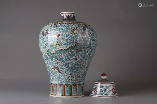 Qing Dynasty Yongzheng Period Doucai Porcelain 