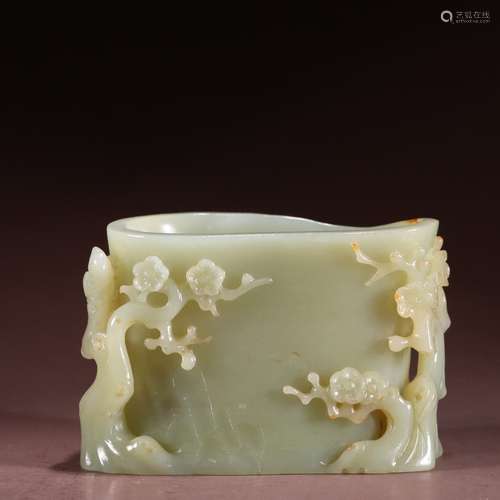 Hetian Jade Brush Pot
, China