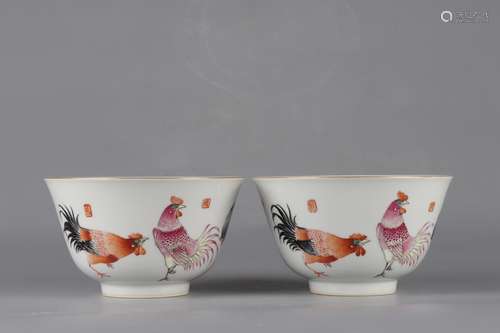 Pair Of Qing Dynasty Xianfeng Period Famille Rose Porcelain ...