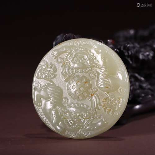 Hetian Jade Ruyi Pendant
, China