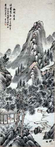 李研山  松间避暑