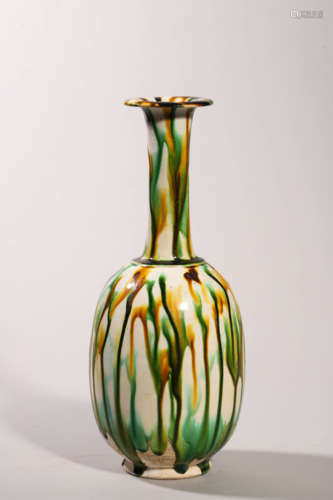 Sancai Glaze Buddhist Vase