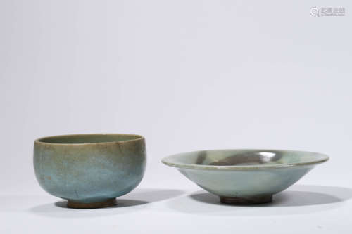 Two Jun Ware Bowl and Alms Bowl