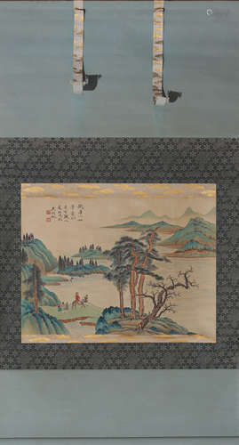 Chinese Landscape Painting, Wu Hufan Mark