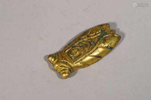 Gilt Bronze Cicada