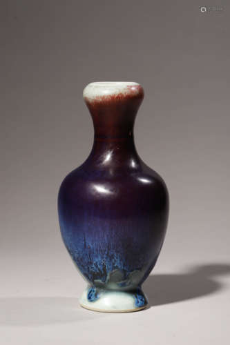 Flambe Glaze Garlic-Head Shape Vase