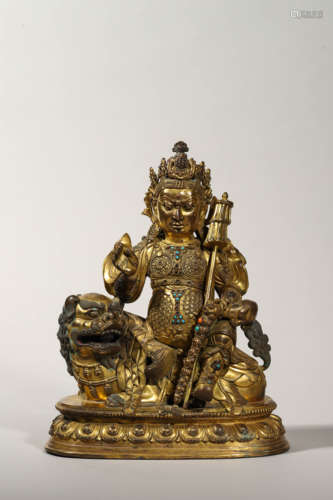 Gilt Bronze Figure of Jambhala