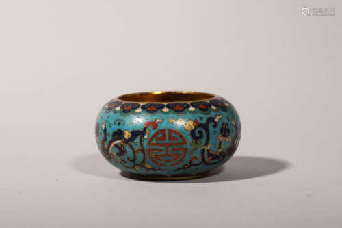 Cloisonne Enamel Dragon Alms Bowl