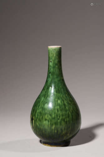 Green Glaze Bottle Vase