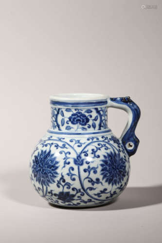 Blue and White Beast Ewer