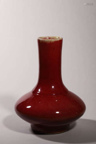 Altar Red Glaze Bottle Vase