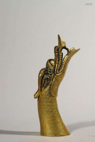 Gilt Bronze Dragon Ornament