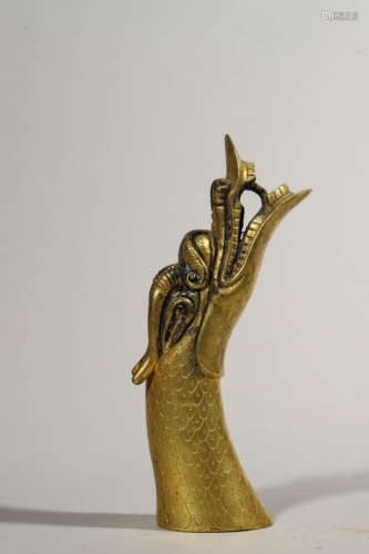 Gilt Bronze Dragon Ornament