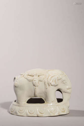 Dehua Kiln White Glaze Elephant