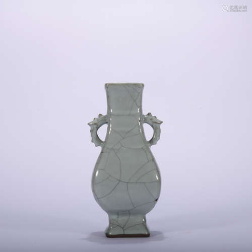 A officer glazed vase