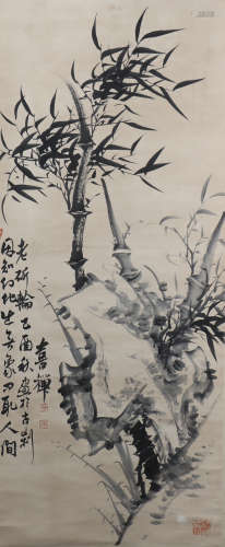 A Xi chan's bamboo painting