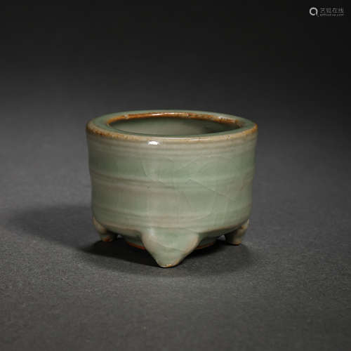 LONGQUAN WARE GREEN GLAZE STOVE, SOUTHERN SONG DYNASTY, CHIN...