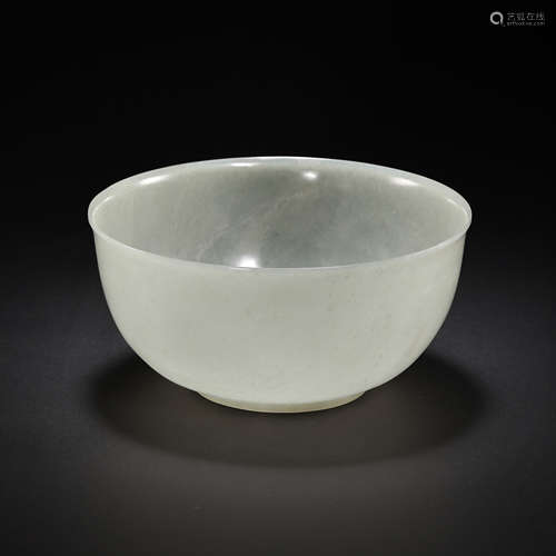 HETIAN JADE BOWL, QING DYNASTY, CHINA