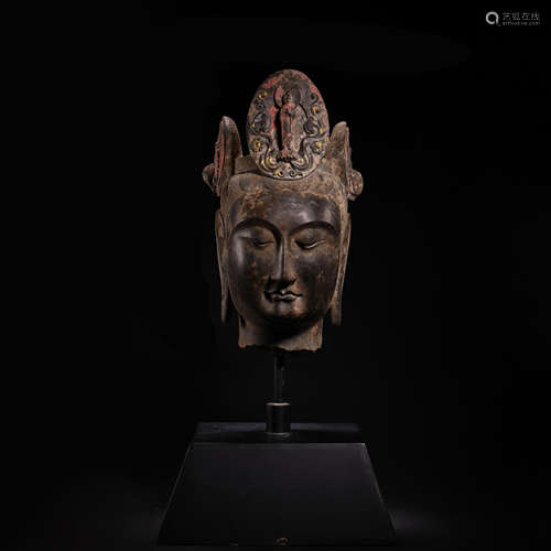 STONE BUDDHA HEAD FROM THE NORTHERN WEI DYNASTY, CHINA