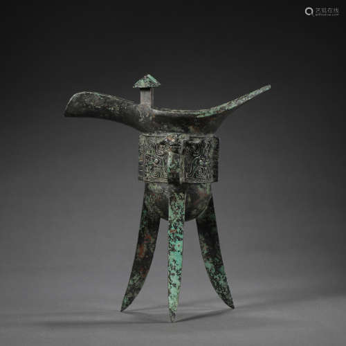 CHINESE BRONZE CUP, HAN DYNASTY