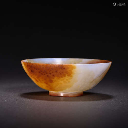 CHINESE AGATE BOWL FROM LIAO DYNASTY